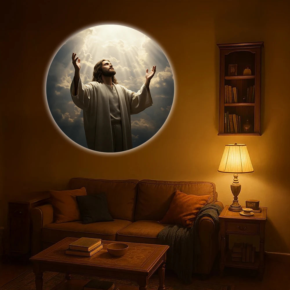Luminária Projetora Sagrada — A Presença de Jesus no Seu Lar