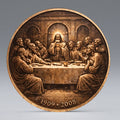Moeda Comemorativa Banhada a Bronze da Última Ceia: O Corpo de Cristo, um Souvenir Atemporal de Jesus