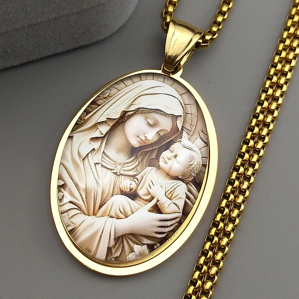 COLAR MARIA E MENINO JESUS — TERNURA E DEVOÇÃO