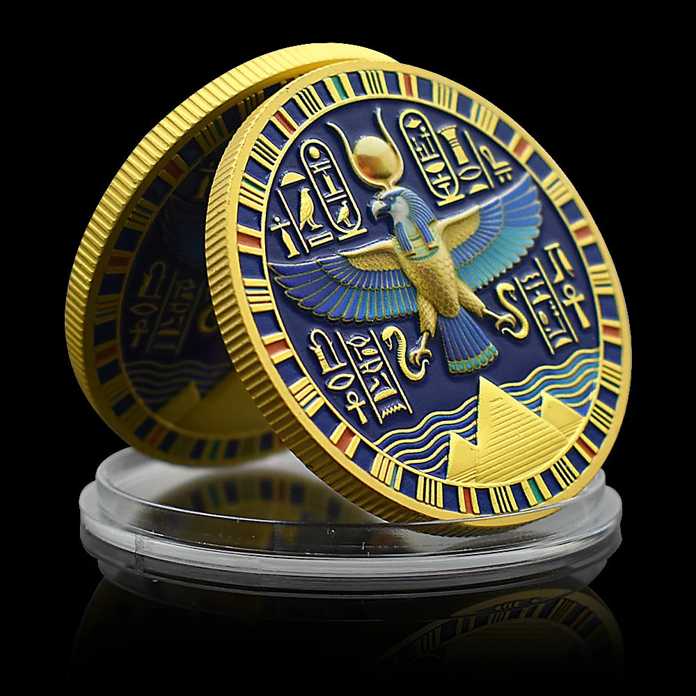 MOEDA THOTH E PIRÂMIDES – ESCRITA, MEMÓRIA E SABEDORIA - 4 OPÇÕES