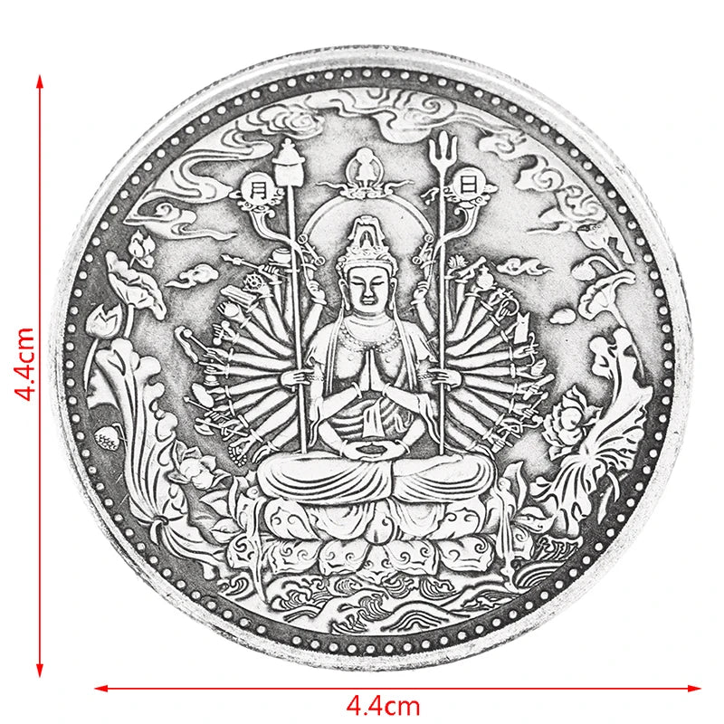 MOEDA GUANYIN DE MIL BRAÇOS — COMPAIXÃO E CONTEMPLAÇÃO