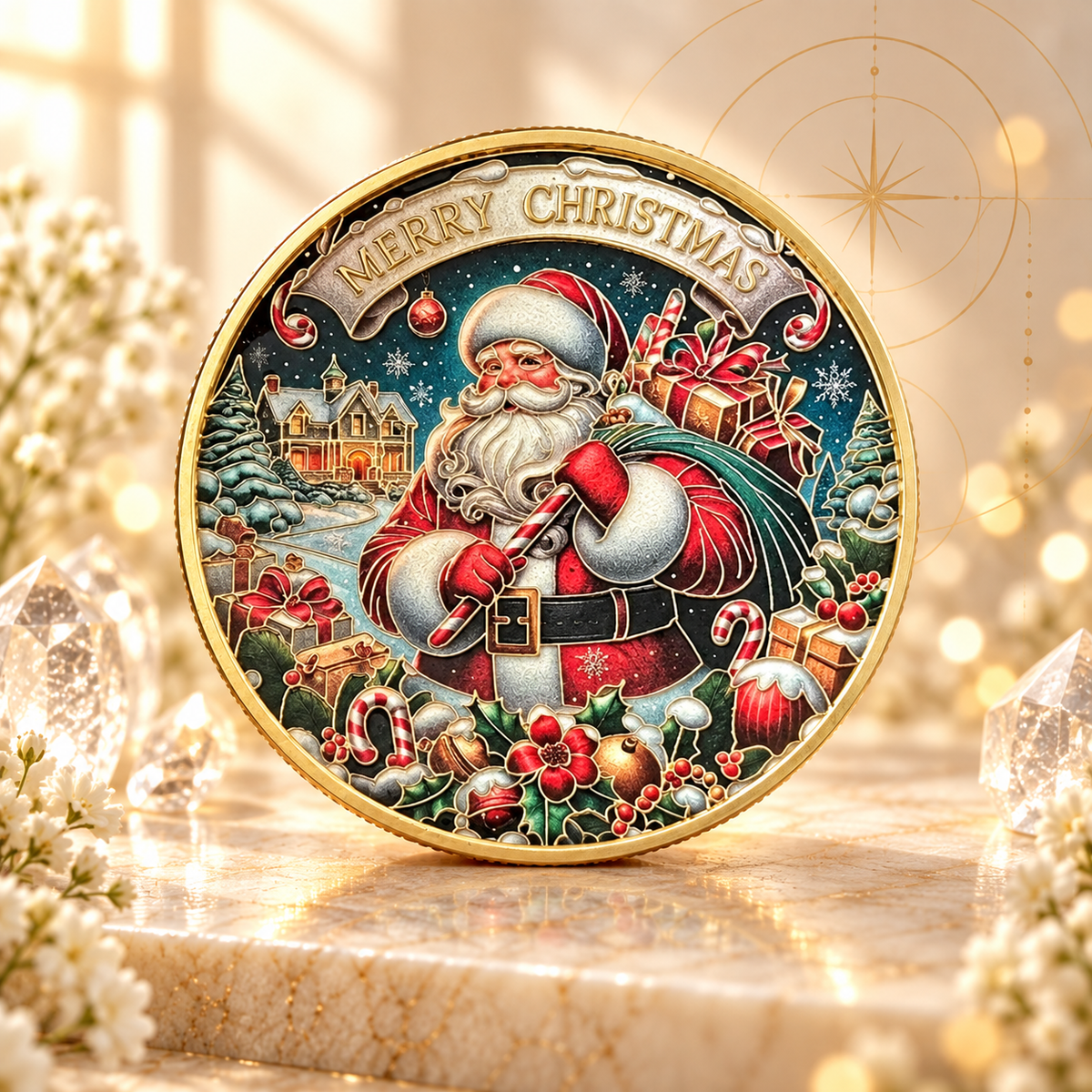 Moeda de Natal — A Magia do Papai Noel — apresentação AURA555